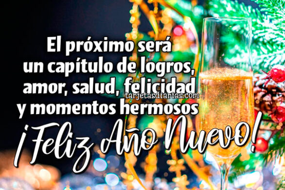 EL PRÓXIMO SERÁ UN CAPÍTULO DE LOGROS, AMOR, SALUD, FELICIDAD Y MOMENTOS HERMOSOS ¡FELIZ AÑO NUEVO!