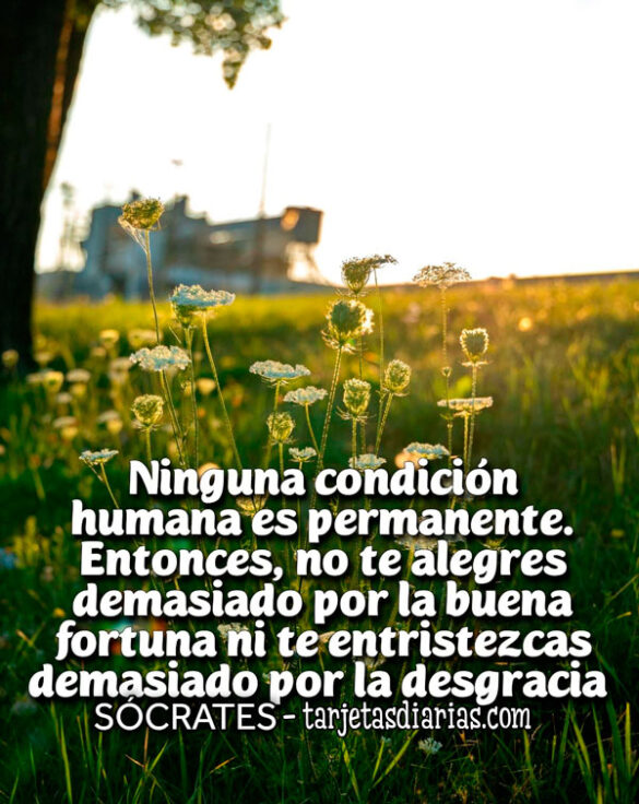 NINGUNA CONDICIÓN HUMANA ES PERMANENTE
