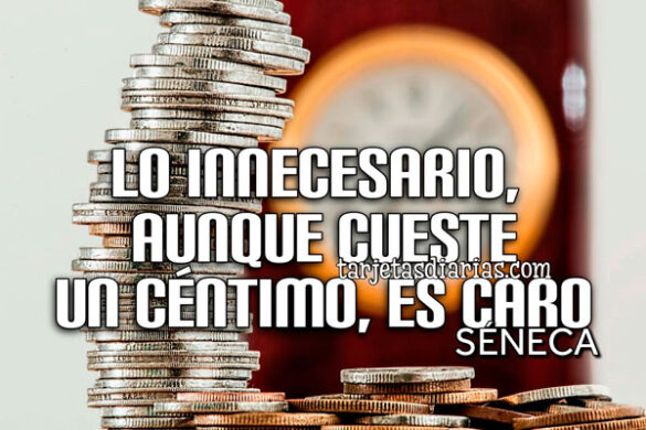 LO INNECESARIO, AUNQUE CUESTE UN CÉNTIMO, ES CARO