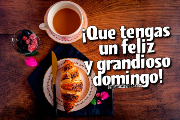 ¡QUE TENGAS UN FELIZ Y GRANDIOSO DOMINGO!