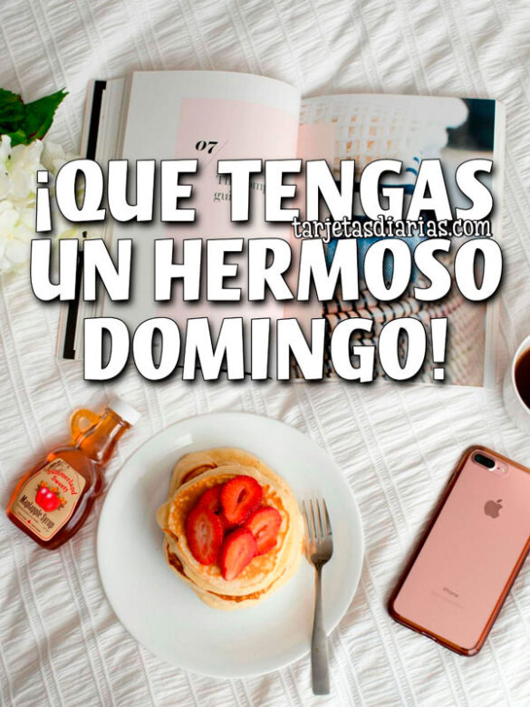 ¡QUE TENGAS UN HERMOSO DOMINGO!