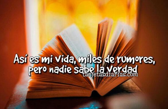ASÍ ES MI VIDA, MILES DE RUMORES, PERO NADIE SABE LA VERDAD