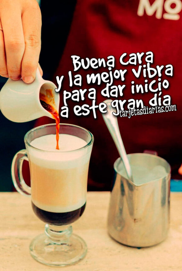 BUENA CARA Y LA MEJOR VIBRA PARA DAR INICIO A ESTE GRAN DÍA