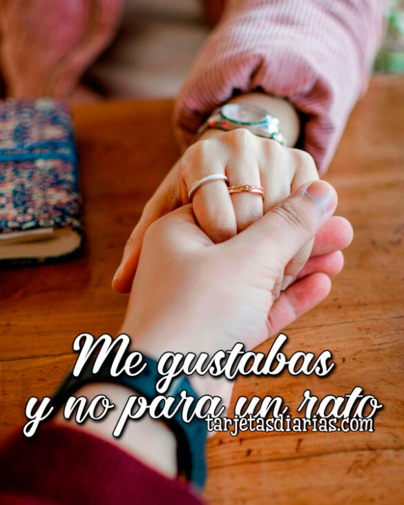 ME GUSTABAS Y NO PARA UN RATO