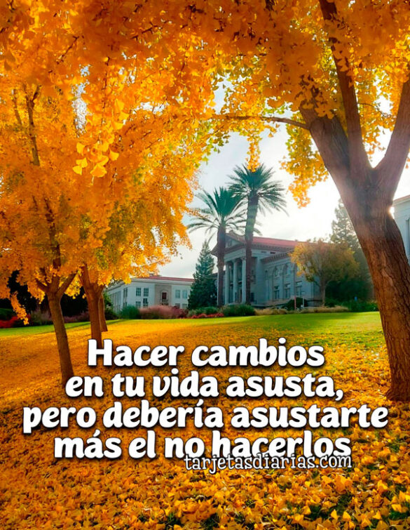 HACER CAMBIOS EN TU VIDA ASUSTA, PERO DEBERÍA ASUSTARTE MÁS EL NO HACERLOS