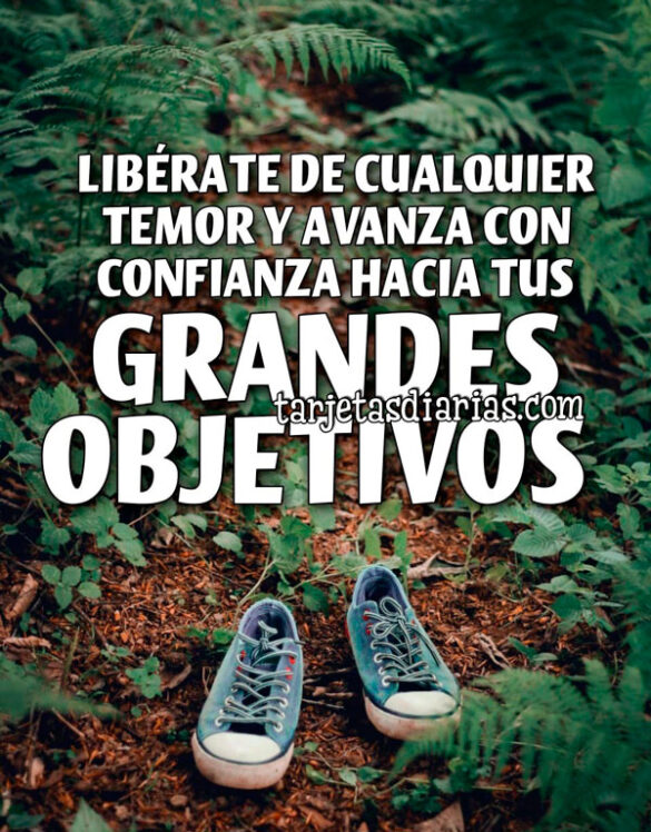 LIBÉRATE DE CUALQUIER TEMOR Y AVANZA CON CONFIANZA HACIA TUS GRANDES OBJETIVOS