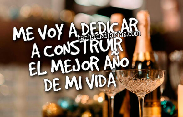 ME VOY A DEDICAR A CONSTRUIR EL MEJOR AÑO DE MI VIDA