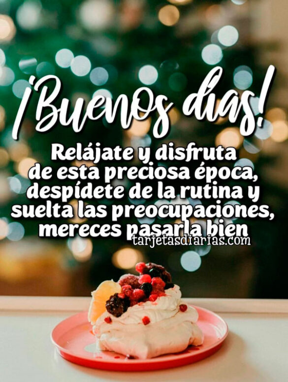 RELÁJATE Y DISFRUTA DE ESTA PRECIOSA ÉPOCA, DESPÍDETE DE LA RUTINA Y SUELTA LAS PREOCUPACIONES, MERECES PASARLA BIEN