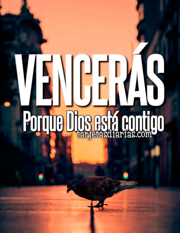 VENCERÁS, PORQUE DIOS ESTÁ CONTIGO