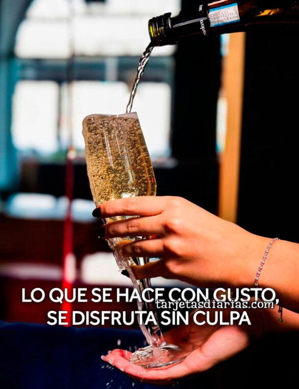 LO QUE SE HACE CON GUSTO, SE DIFRUTA SIN CULPA