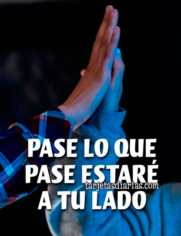 PASE LO QUE PASE, ESTARÉ A TU LADO