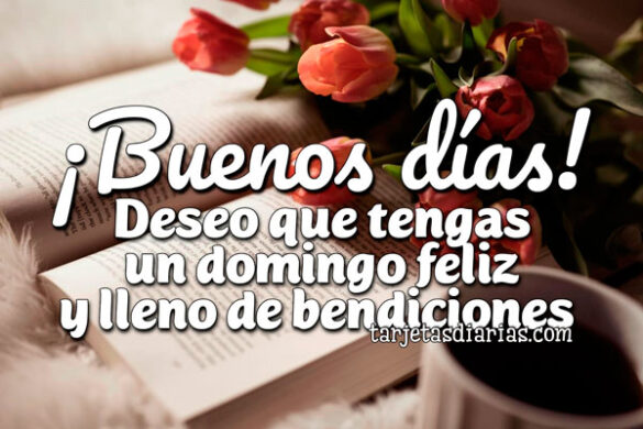 ¡BUENOS DÍAS! DESEO QUE TENGAS UN DOMINGO FELIZ Y LLENO DE BENDICIONES