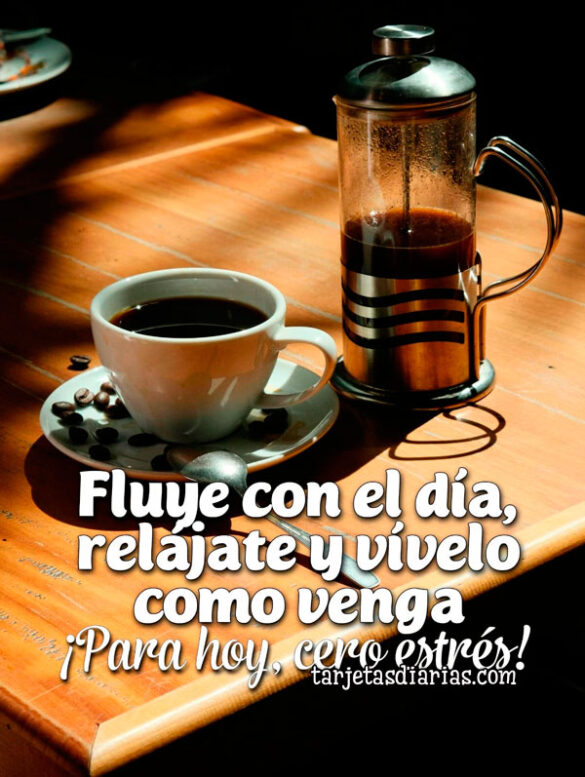 FLUYE CON EL DÍA, RELÁJATE Y VÍVELO COMO VENGA