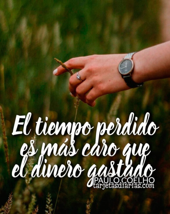 EL TIEMPO PERDIDO ES MÁS CARO QUE EL DINERO GASTADO