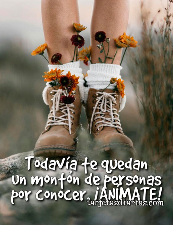 TODAVÍA TE QUEDAN UN MONTÓN DE PERSONAS POR CONOCER. ¡ANÍMATE!
