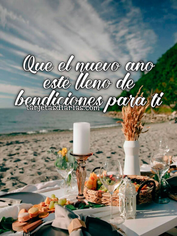 QUE EL NUEVO AÑO ESTÉ LLENO DE BENDICIONES PARA TI
