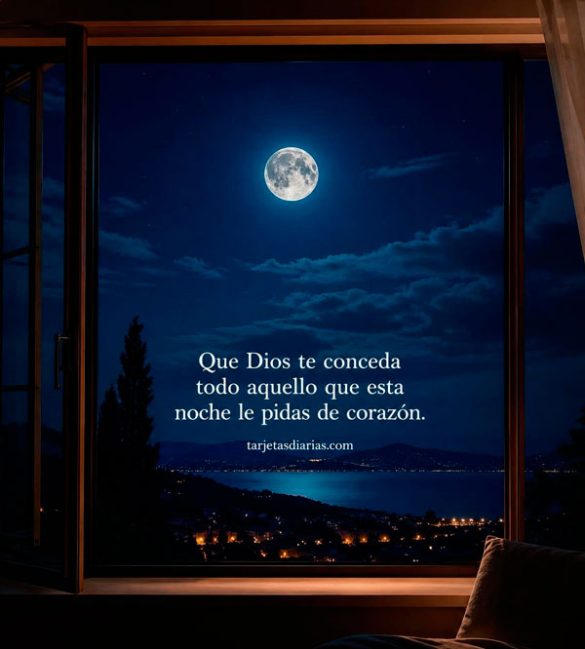 QUE DIOS TE CONCEDA TODO AQUELLO QUE ESTA NOCHE LE PIDAS DE CORAZÓN