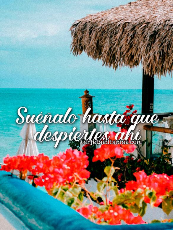 SUÉÑALO HASTA QUE DESPIERTES AHÍ