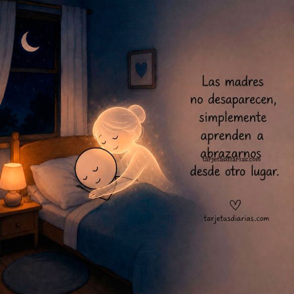 LAS MADRES NO DESAPARECEN, SIMPLEMENTE APRENDEN A ABRAZARNOS DESDE OTRO LUGAR