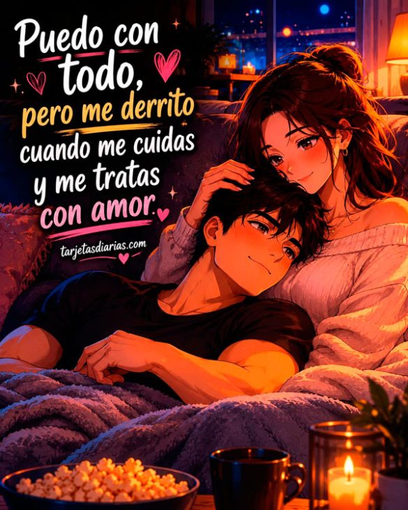 PUEDO CON TODO, PERO ME DERRITO CUANDO ME CUIDAS Y ME TRATAS CON AMOR