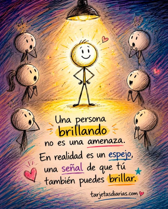 UNA PERSONA BRILLANDO NO ES UNA AMENAZA; EN REALIDAD, ES UN ESPEJO, UNA SEÑAL DE QUE TÚ TAMBIÉN PUEDES BRILLAR