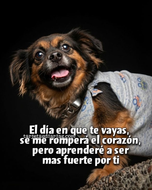 EL DÍA EN QUE TE VAYAS, SE ME ROMPERÁ EL CORAZÓN, PERO APRENDERÉ A SER MÁS FUERTE POR TI