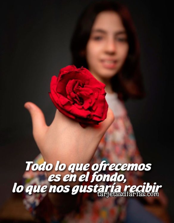 TODO LO QUE OFRECEMOS, ES EN EL FONDO, LO QUE NOS GUSTARÍA RECIBIR