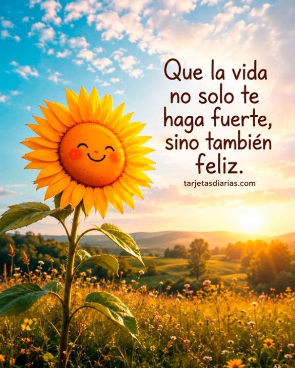 QUE LA VIDA NO SOLO TE HAGA FUERTE, SINO TAMBIÉN FELIZ