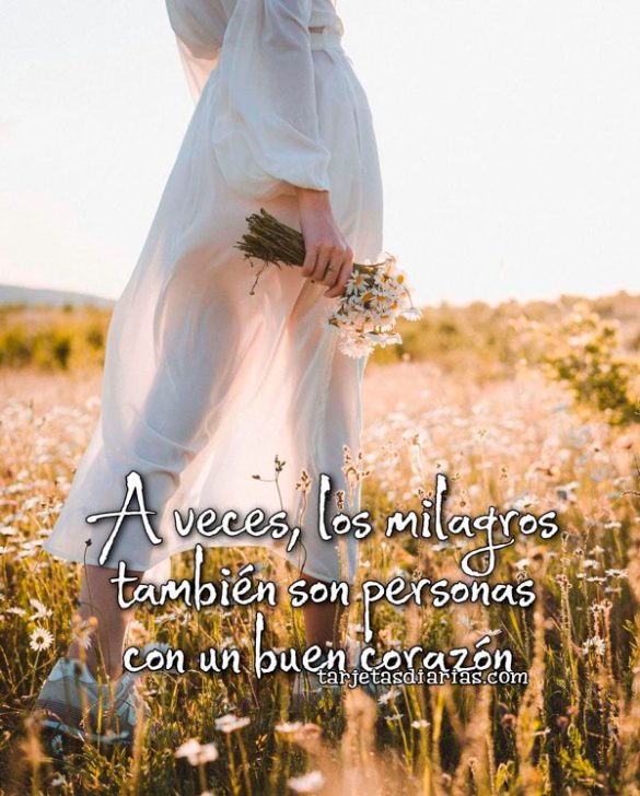 A VECES, LOS MILAGROS TAMBIÉN SON PERSONAS CON UN BUEN CORAZÓN