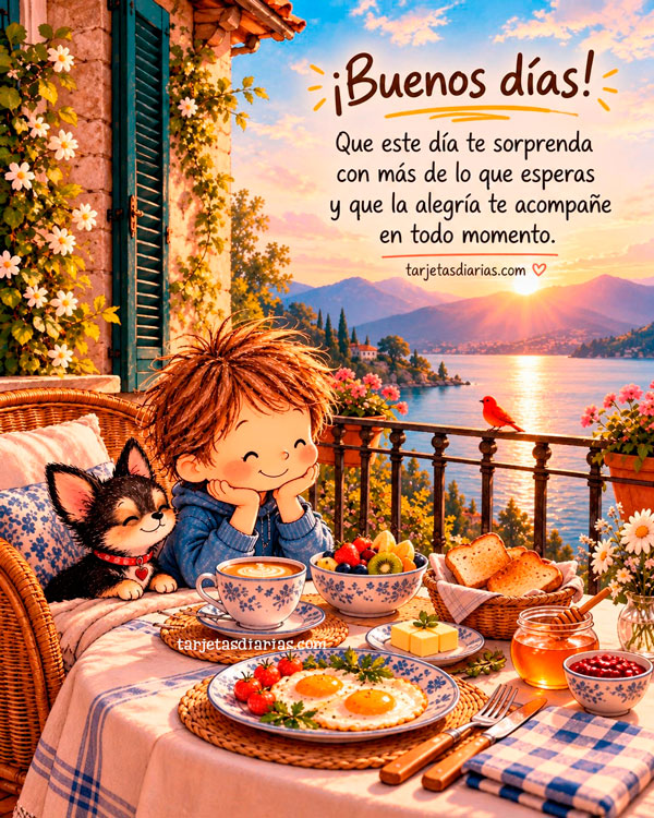 ¡BUENOS DÍAS! QUE ESTE DÍA TE SORPRENDA CON MÁS DE LO QUE ESPERAS Y QUE LA ALEGRÍA TE ACOMPAÑE EN TODO MOMENTO