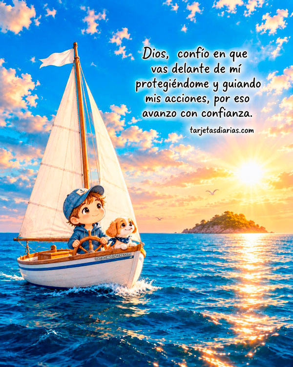 DIOS, CONFÍO EN QUE VAS DELANTE DE MÍ PROTEGIÉNDOME Y GUIANDO MIS ACCIONES, POR ESO AVANZO CON CONFIANZA