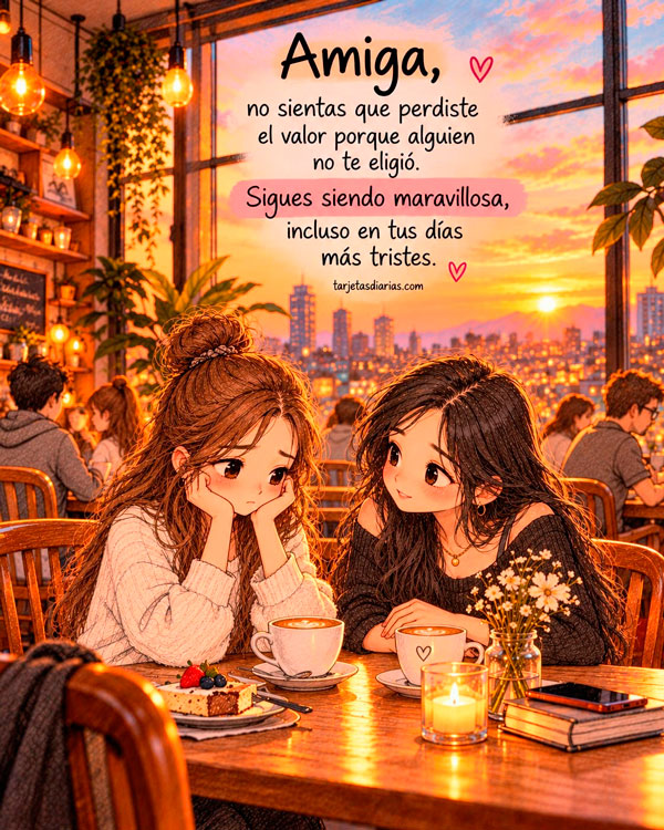 AMIGA, NO SIENTAS QUE PERDISTE VALOR PORQUE ALGUIEN NO TE ELIGIÓ