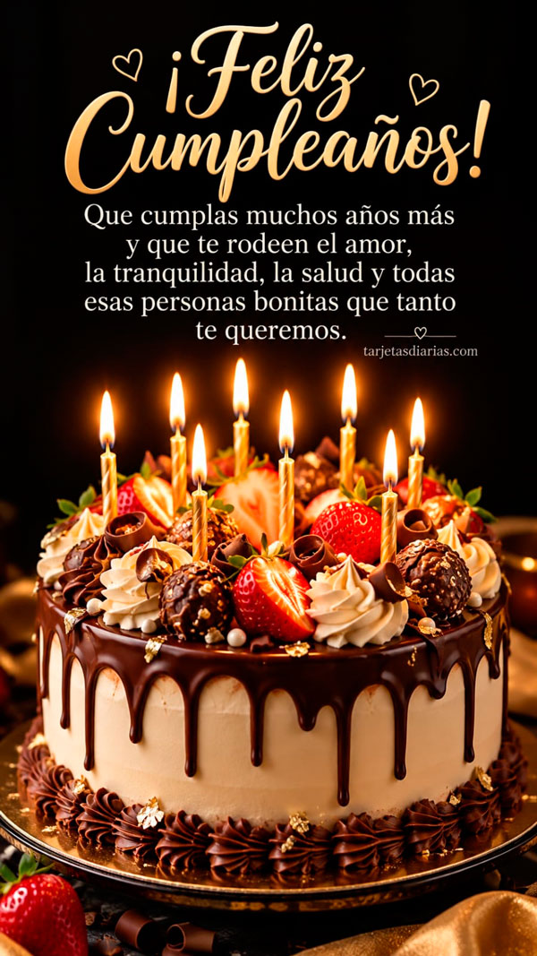 ¡FELIZ CUMPLEAÑOS! QUE CUMPLAS MUCHOS AÑOS MÁS