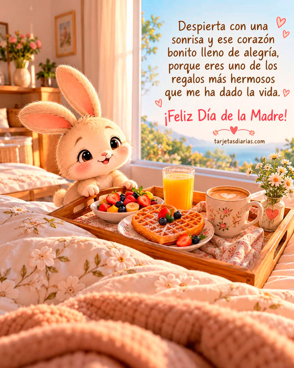 ¡FELIZ DÍA DE LA MADRE! DESPIERTA CON UNA SONRISA Y ESE CORAZÓN BONITO LLENO DE ALEGRÍA