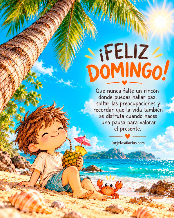 ¡FELIZ DOMINGO! QUE NUNCA TE FALTE UN RINCÓN DONDE PUEDAS HALLAR PAZ