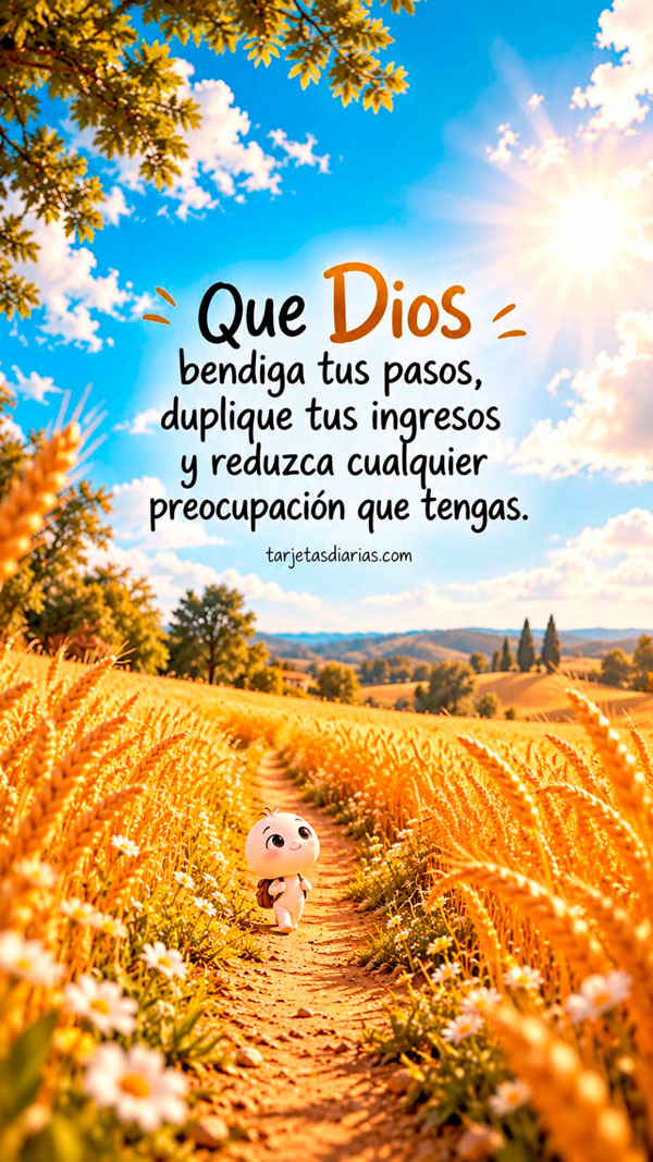 QUE DIOS BENDIGA TUS PASOS
