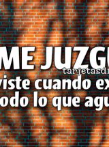 NO ME JUZGUES. SÓLO VISTE CUANDO EXPLOTÉ Y NO TODO LO QUE AGUANTÉ