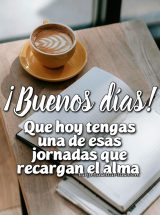 ¡BUENOS DÍAS! QUE HOY TENGAS UNA DE ESAS JORNADAS QUE RECARGAN EL ALMA