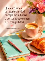 QUE ESTE LUNES TE REGALE CLARIDAD, ENERGÍA DE LA BUENA Y PERSONAS QUE SUMEN A TU TRANQUILIDAD
