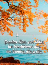 GRACIAS DIOS POR TODAS LAS BENDICIONES QUE ME BRINDAS DÍA A DÍA