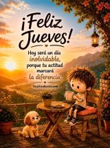¡FELIZ JUEVES! HOY SERÁ UN DÍA INOLVIDABLE PORQUE TU ACTITUD MARCARÁ LA DIFERENCIA