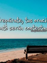 PREPÁRATE, TUS ORACIONES PRONTO SERÁN CONTESTADAS