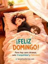 ¡FELIZ DOMINGO! PARA HOY CERO DRAMAS, SOLO TRANQUILIDAD Y FELICIDAD