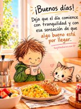 ¡BUENOS DÍAS! DEJA QUE EL DÍA COMIENCE CON TRANQUILIDAD Y CON ESA SENSACIÓN DE QUE ALGO BUENO ESTÁ POR LLEGAR