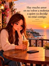 HAY MUCHO AMOR EN NO VOLVER A MOLESTAR A QUIEN YA DECIDIÓ NO ESTAR CONTIGO
