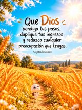 QUE DIOS BENDIGA TUS PASOS