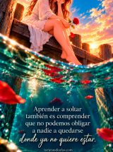 APRENDER A SOLTAR TAMBIÉN ES COMPRENDER QUE NO PODEMOS OBLIGAR A NADIE QUEDARSE DONDE YA NO QUIERE ESTAR
