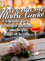 ¡FELIZ DÍA MADRE LINDA! UN BRINDIS POR TI, POR LO MÁS PRECIADO Y AMADO QUE TENGO EN LA VIDA